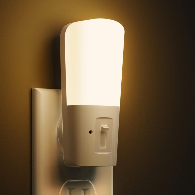 Dimmable Night Light[2 Pack], LED Night Lights Plug into Wall with Dusk to Dawn Sensor, Soft White 3000k Brightness Adjustable, Kids Nightlight for Bedroom,Baby Nursery,Hallway