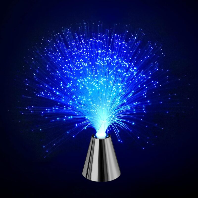 Sensory Fiber Optic Lamp -  Color Changing with Cone Base - Fiber Optic Lights with Battery Powered - Calming Mood Night Light …